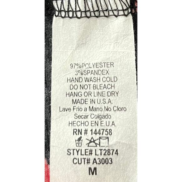 LIME N CHILI OPEN-FRONT CASCADING COVER-UP, WOMENS, M, BLACK W/PINK & GREEN ROSE - Picture 9 of 9